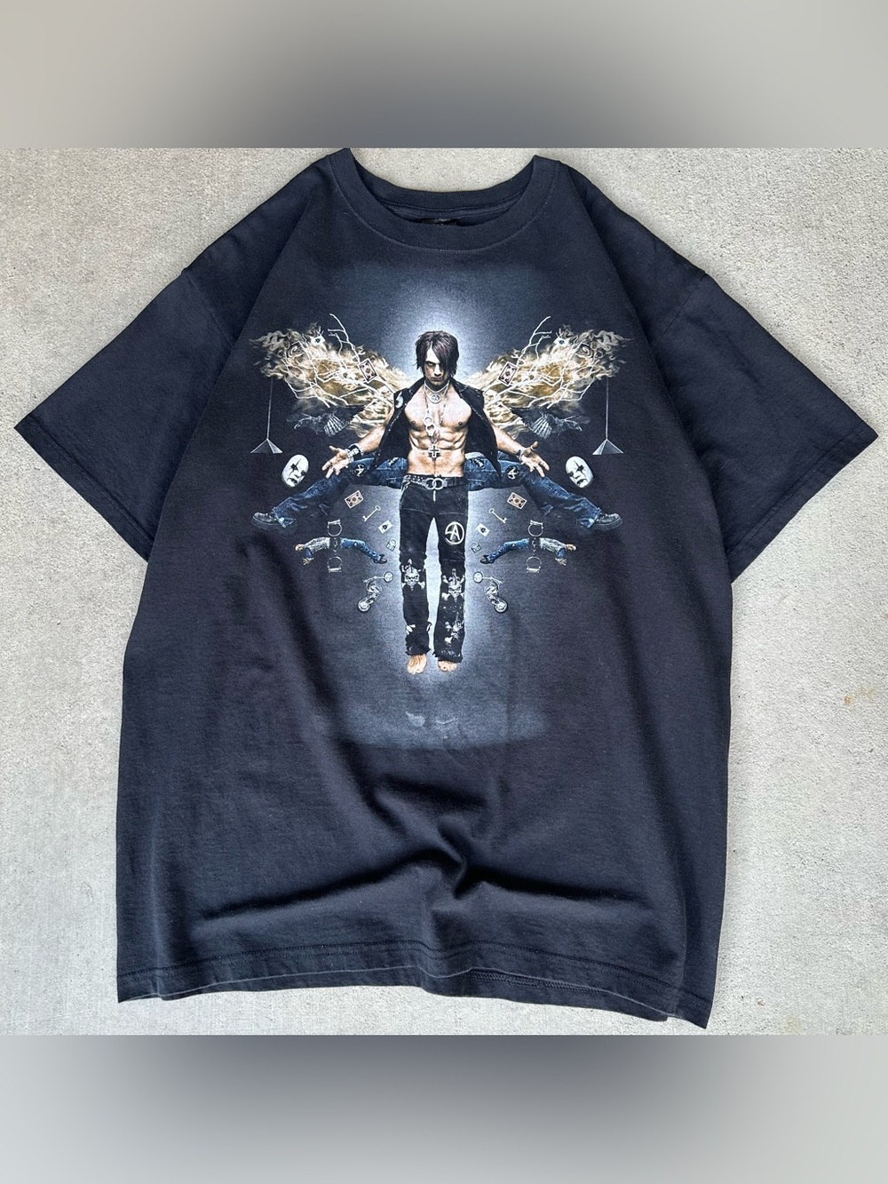 Vintage 2000s MF Apparel Criss Angel Mindfreak Double-Sided Designer Men’s Tee L